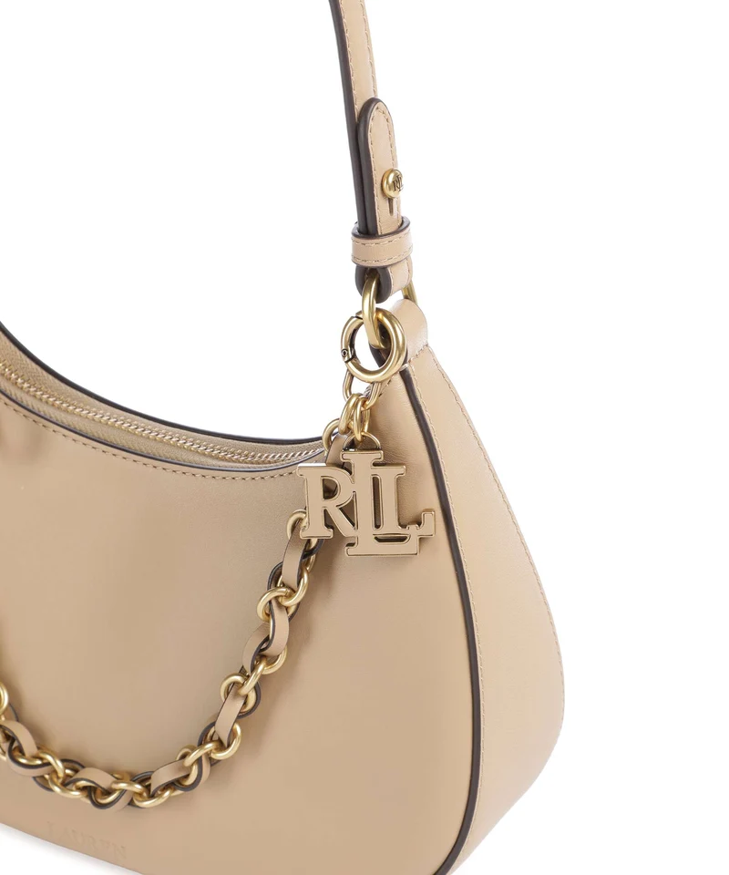 Lauren Ralph Lauren Marcy Medium Schultertasche tan