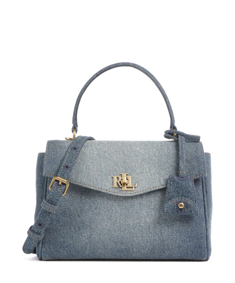 Lauren Ralph Lauren Farrah Small Handtasche oxford blue/lauren tan