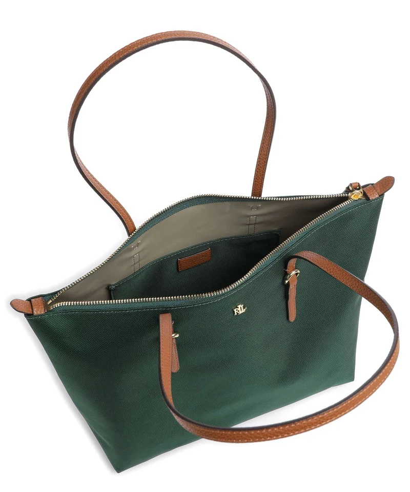 Lauren Ralph Lauren Keaton 26 Shopper season green/tan