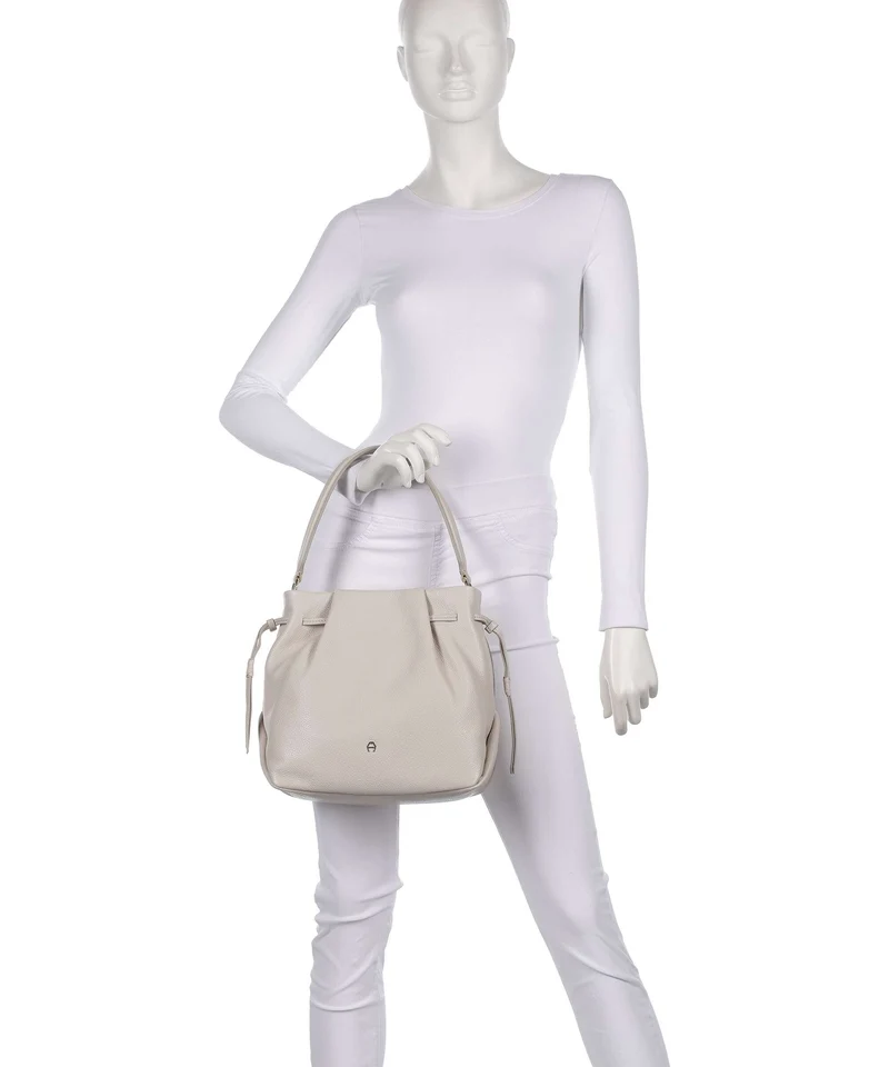 Aigner Paola M Bucket Handtasche fog beige