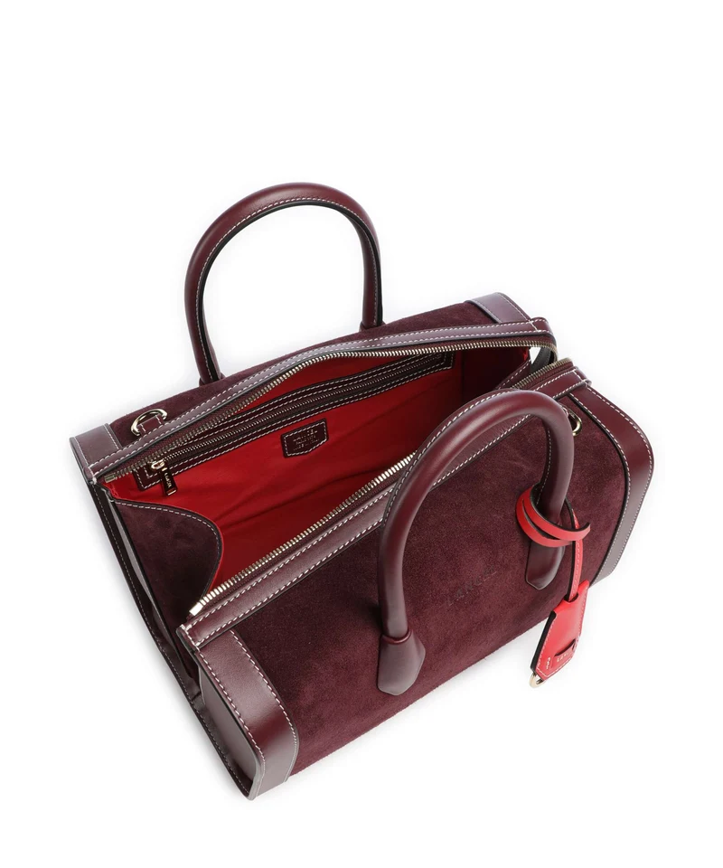 Lancel BCBG Bowling M Handtasche cassis