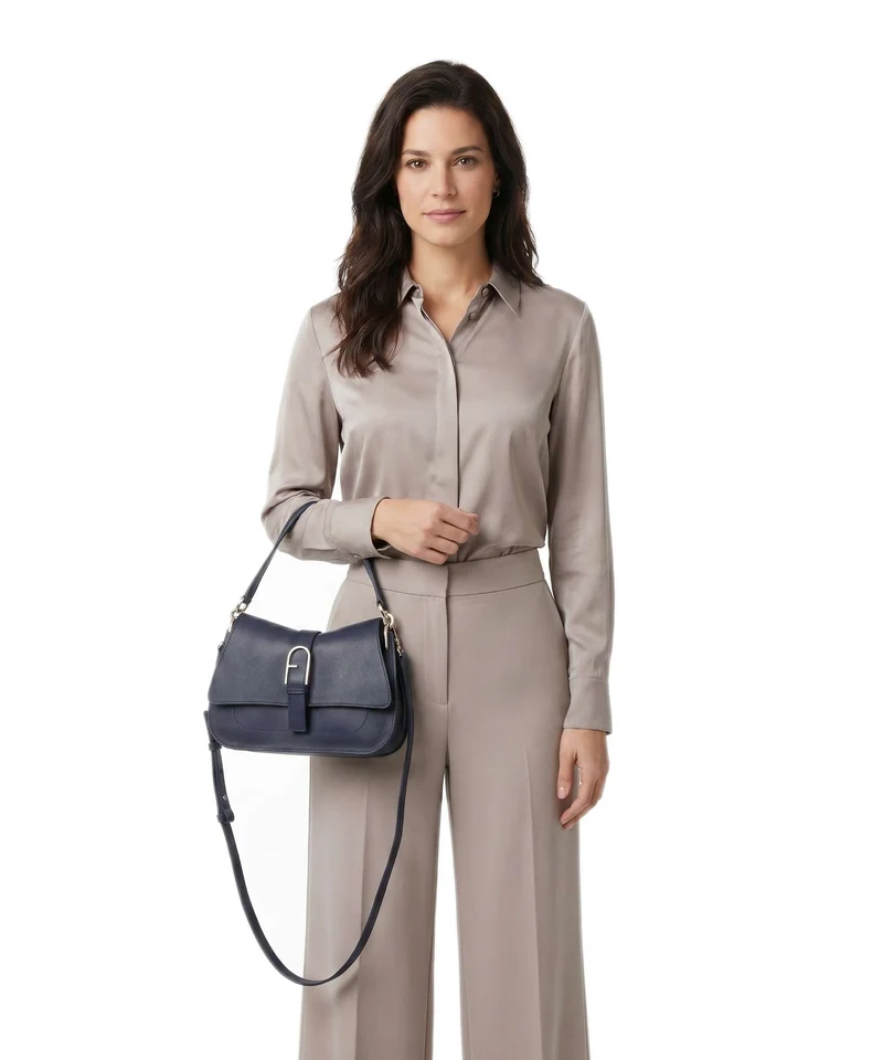 Furla Flow M Handtasche blu reale