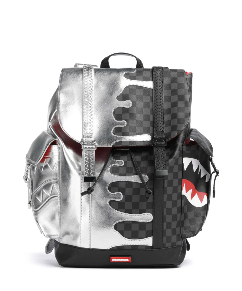 Sprayground Silver Side Drip Monte Carlo Rucksack black/silver