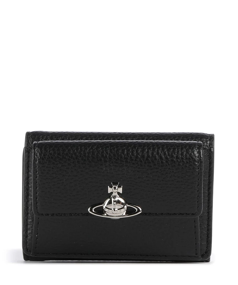 Vivienne Westwood Small Flap Grain Geldbörse black