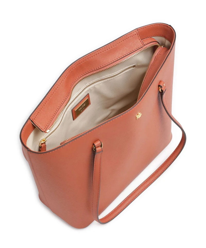 Lauren Ralph Lauren Karly Medium Shopper red terracotta