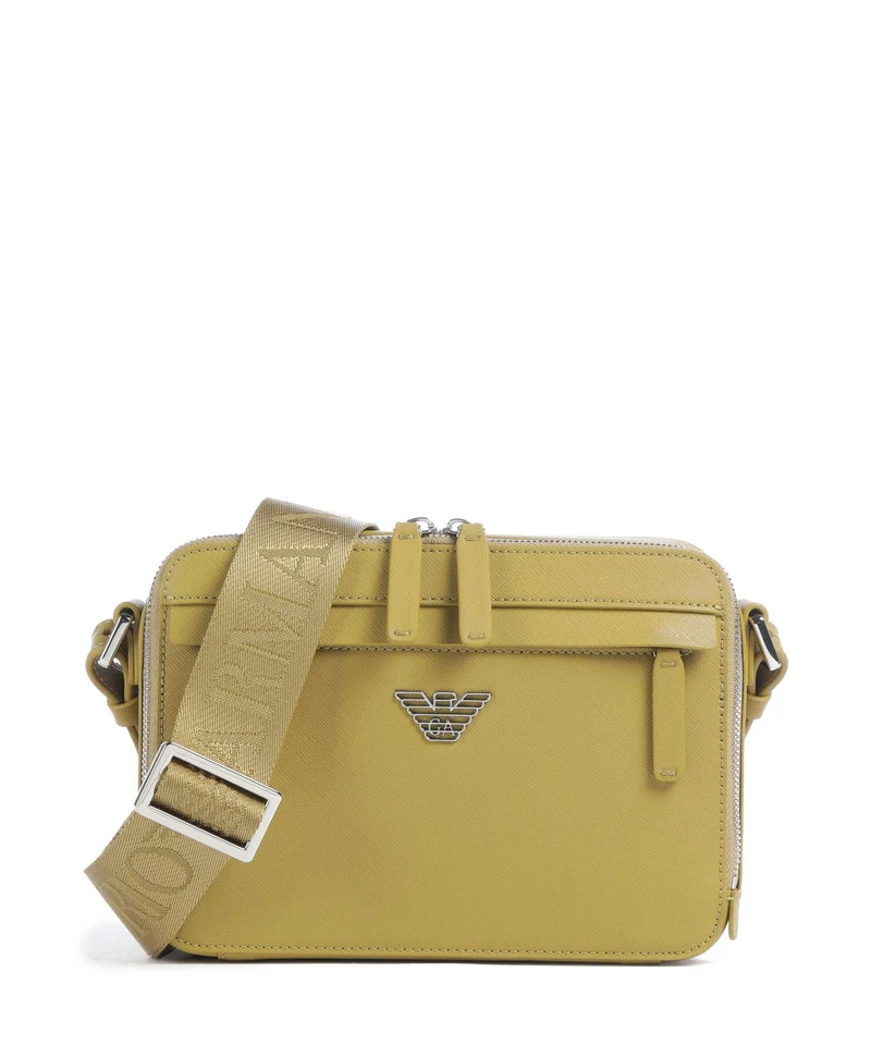 Emporio Armani Business Regenerated Umhängetasche ecru olive