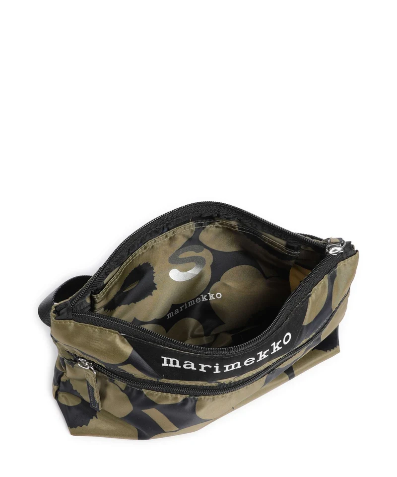 Marimekko Neat S Unikko Umhängetasche olive green/dark blue