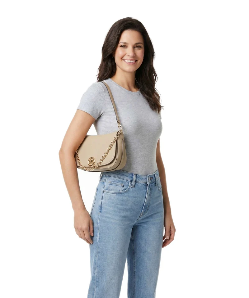 Michael Kors Nolita Medium Schultertasche khaki