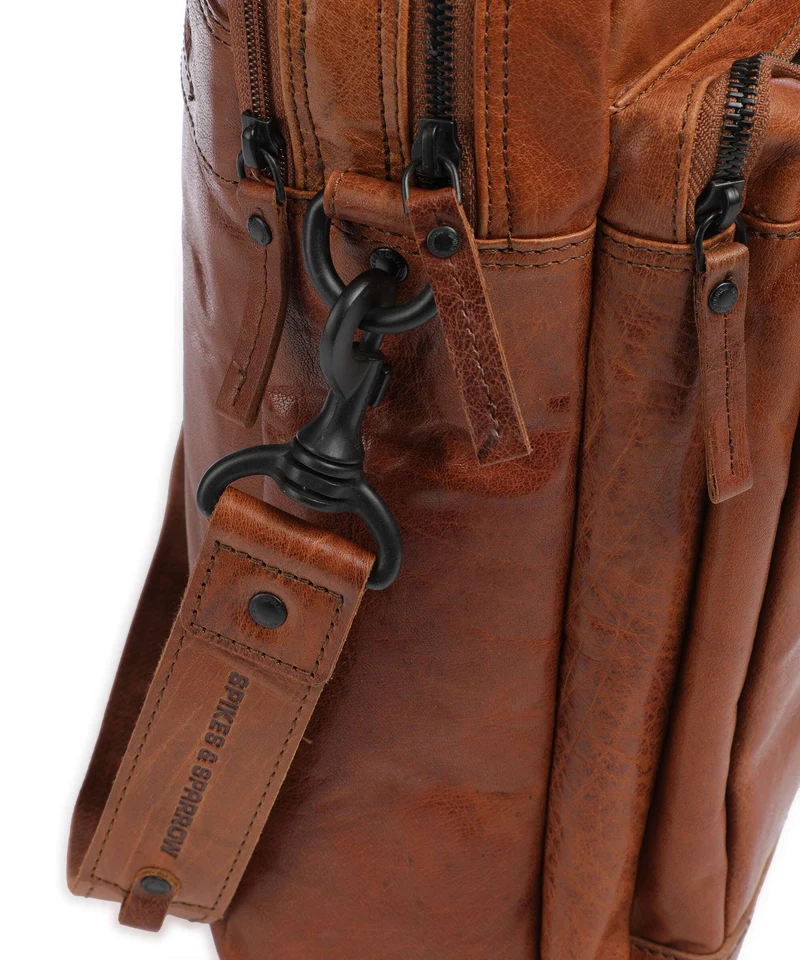 Spikes & Sparrow Bronco Aktentasche cognac
