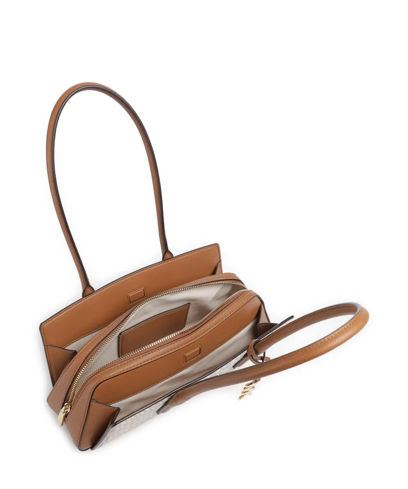 Michael Kors Laila Small Schultertasche vanilla/acorn