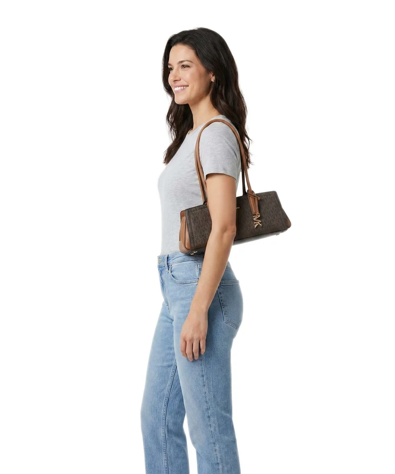 Michael Kors Laila Small Schultertasche brown/acorn