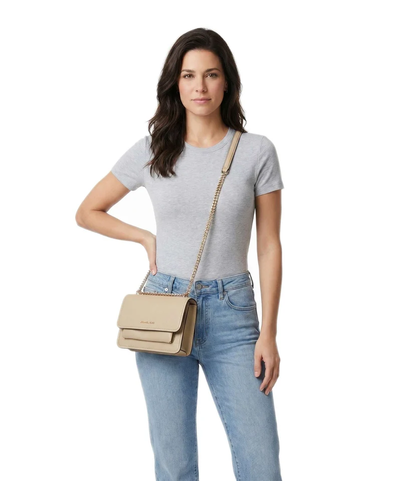 Michael Kors Claire Small Schultertasche khaki