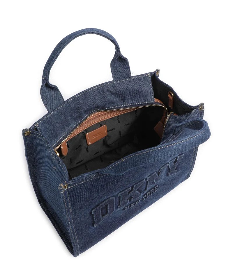 DKNY Hadlee Medium Handtasche dark denim/saddle