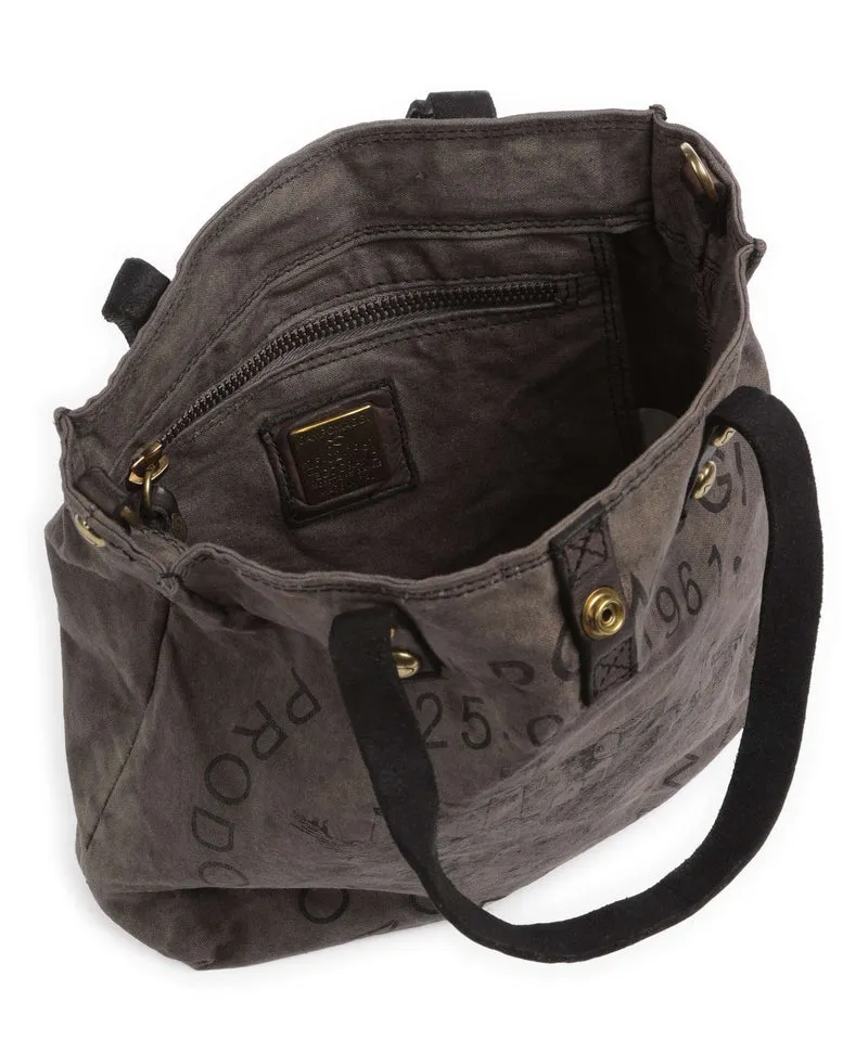 Campomaggi Handtasche beige/grigio/nera
