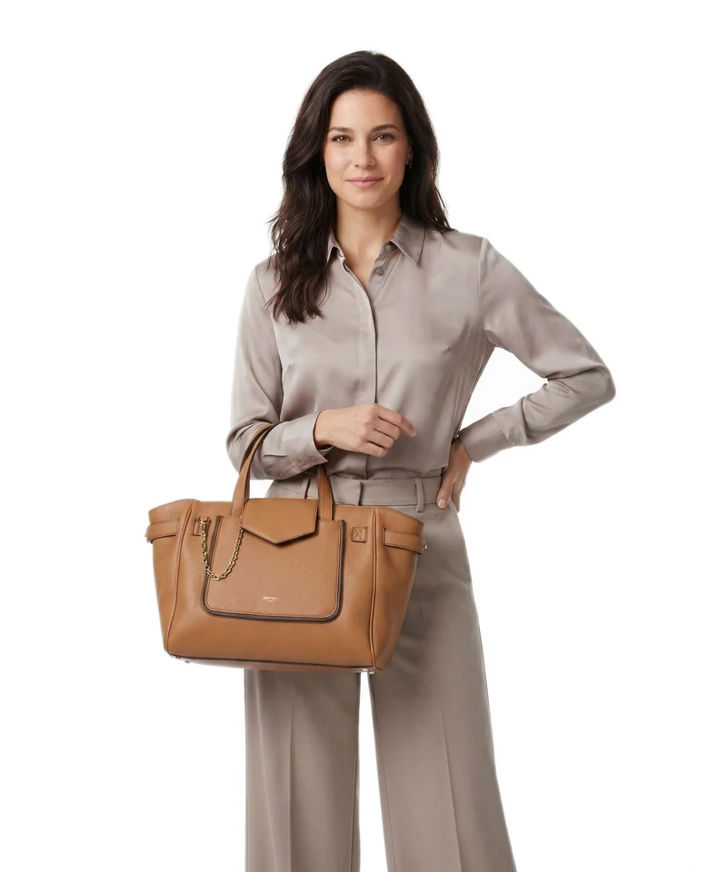 Lancel Théa M Handtasche camel