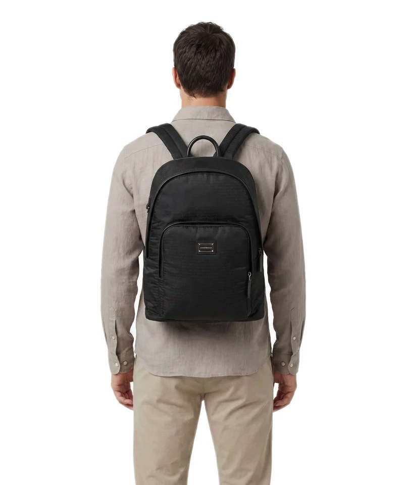 Emporio Armani Monogram Rucksack black beauty