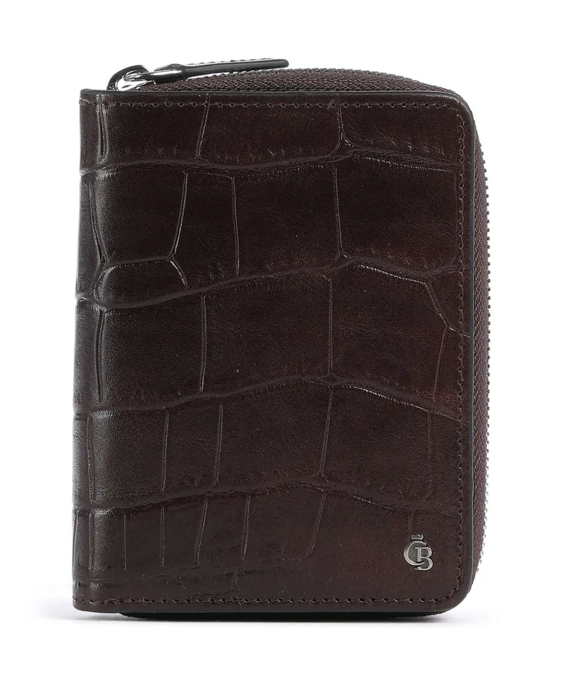Castelijn & Beerens Croco Geldbörse mocca