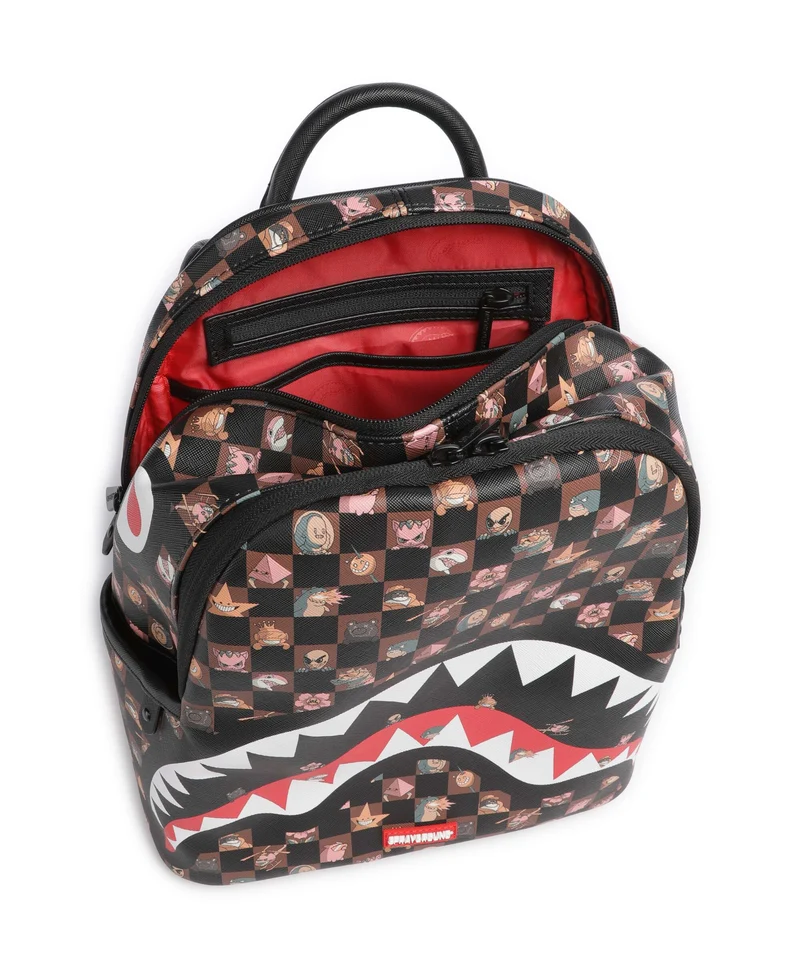Sprayground Peeking Characters Remix Rucksack brown