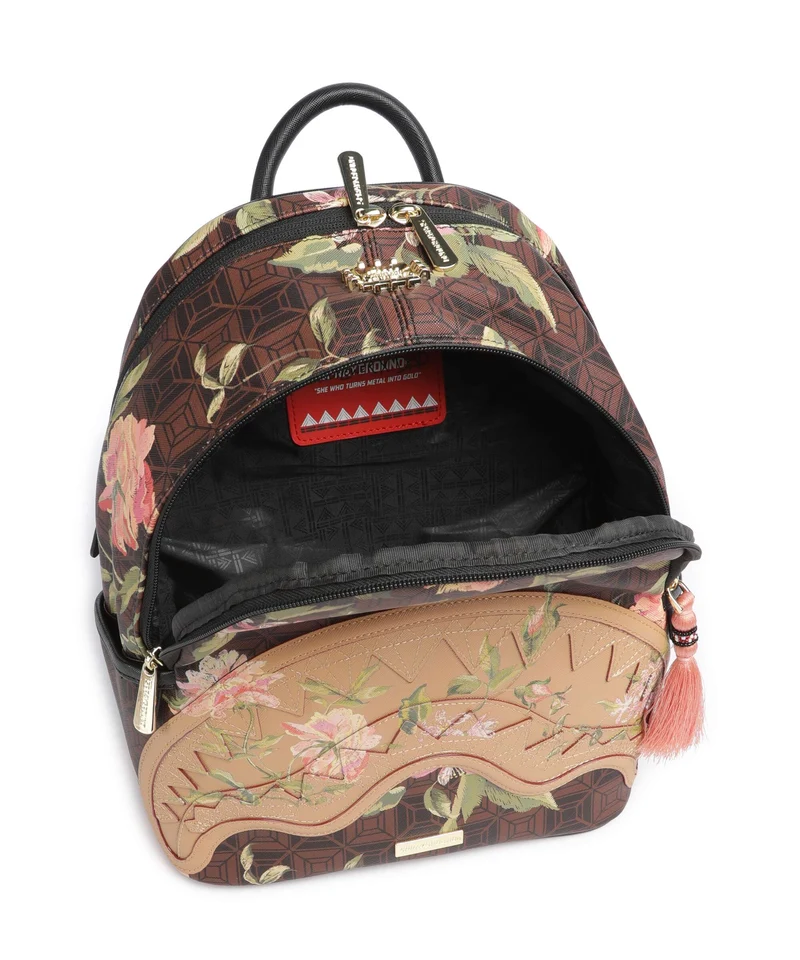 Sprayground AI Henny Floral Rucksack brown