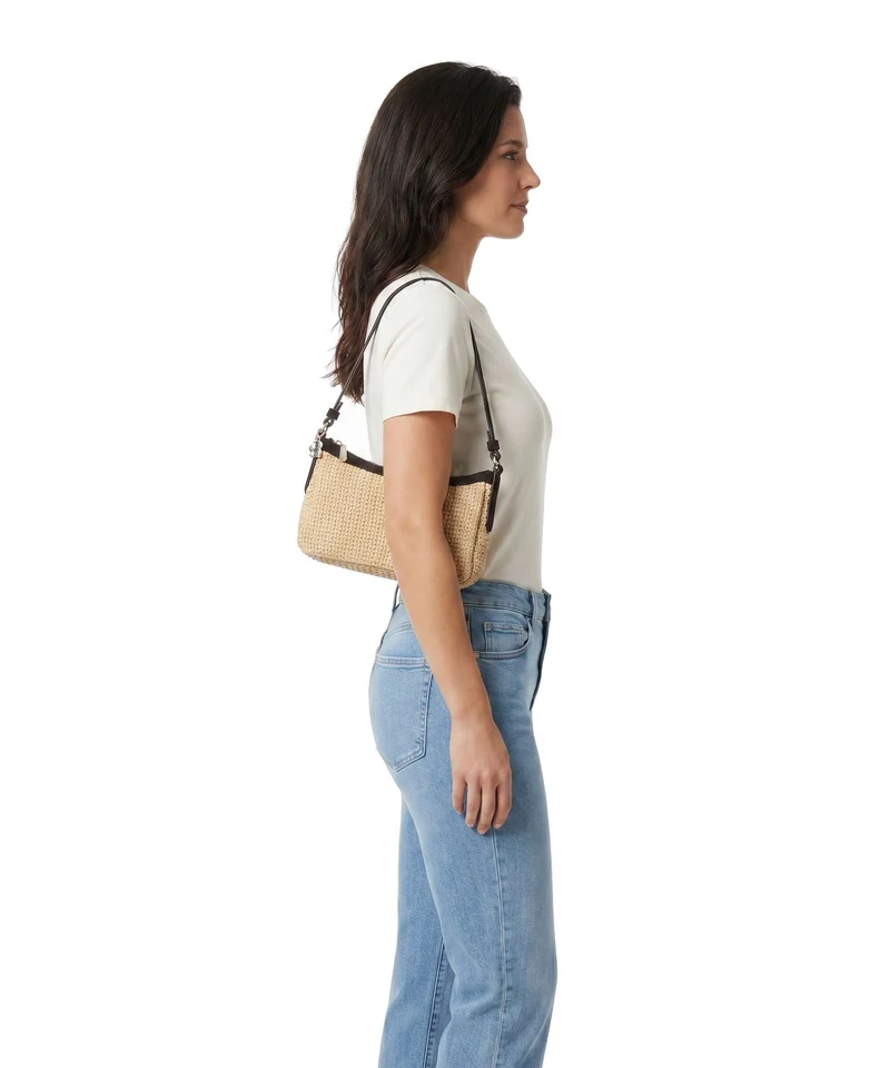 BOSS Numah Schultertasche open white