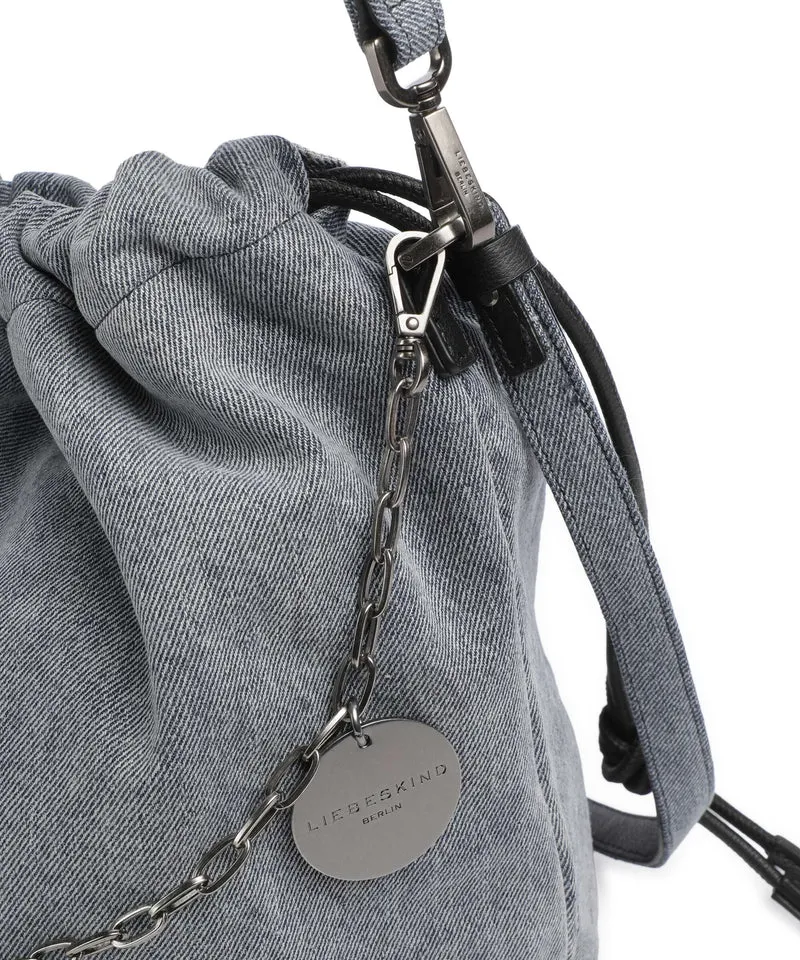 Liebeskind Lya II Denim M Bucket Handtasche blue denim