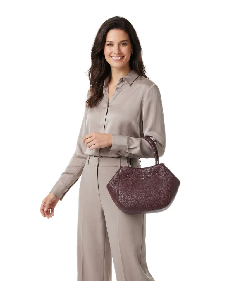 Aigner Carré Soft S Handtasche port red