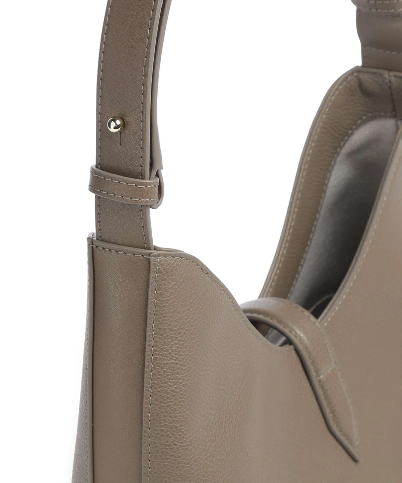 Furla Goccia S Schultertasche muddy gray