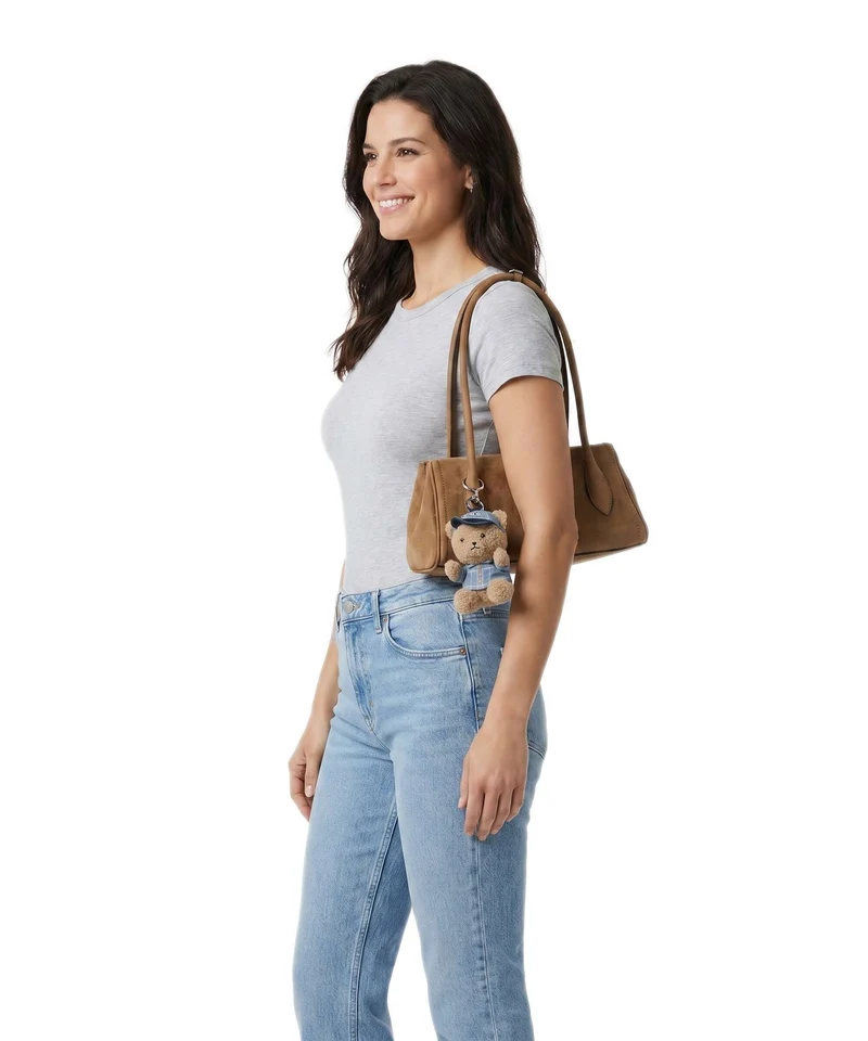 DKNY Amelie Medium Schultertasche almond