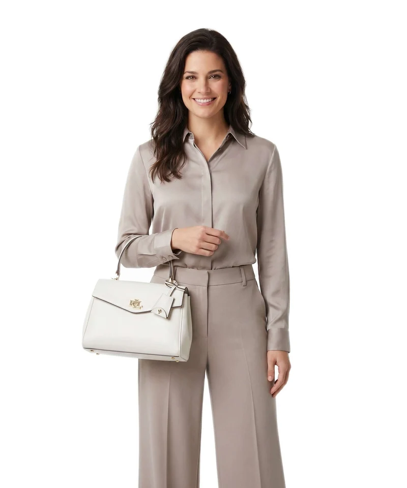 Lauren Ralph Lauren Farrah Small Handtasche soft white