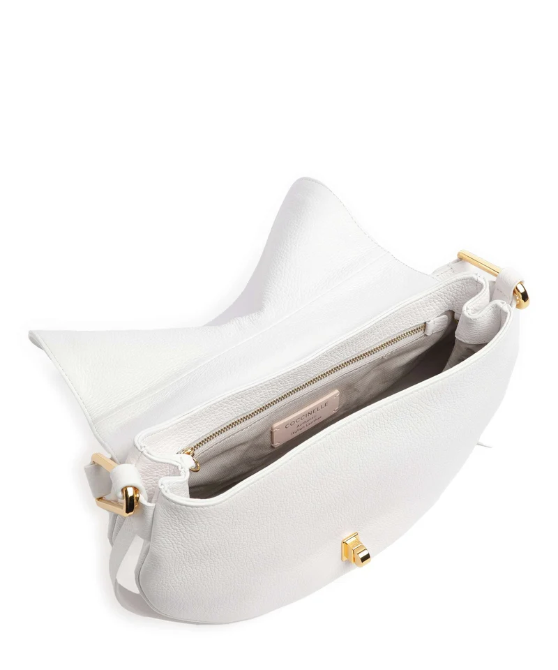 Coccinelle Magie Soft Schultertasche brillant white