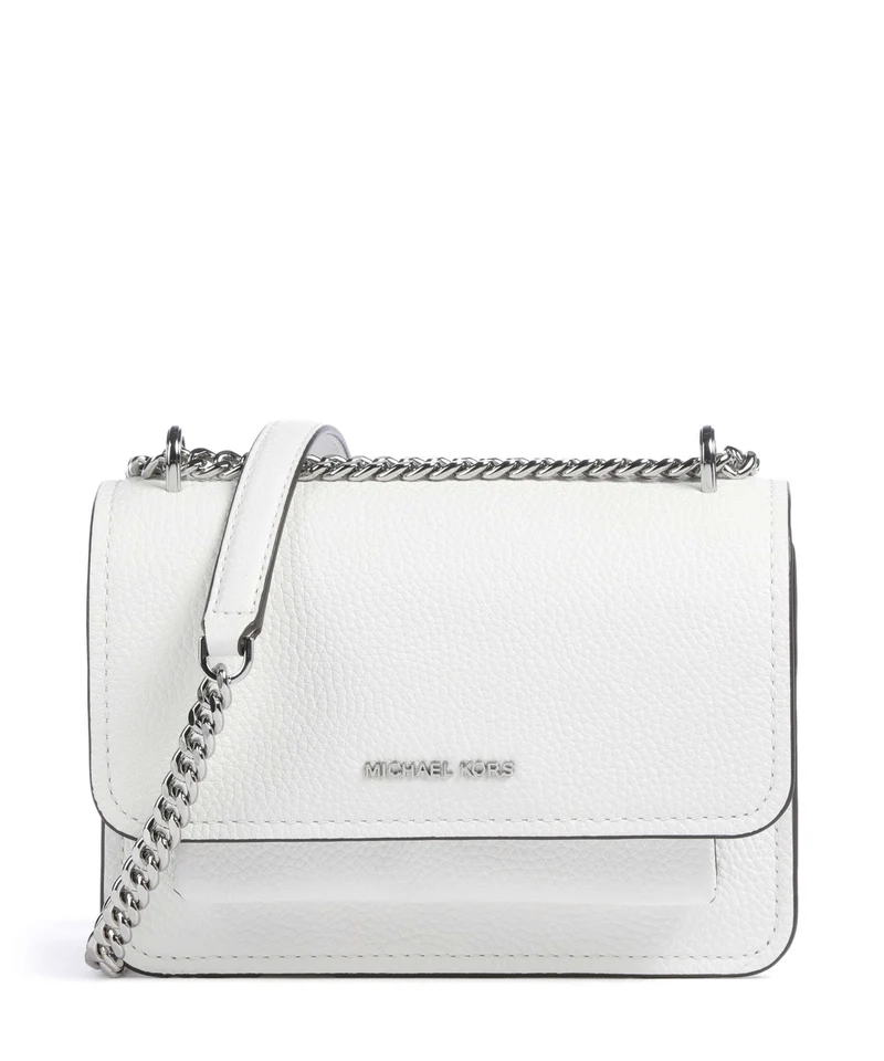 Michael Kors Claire Small Schultertasche optic white