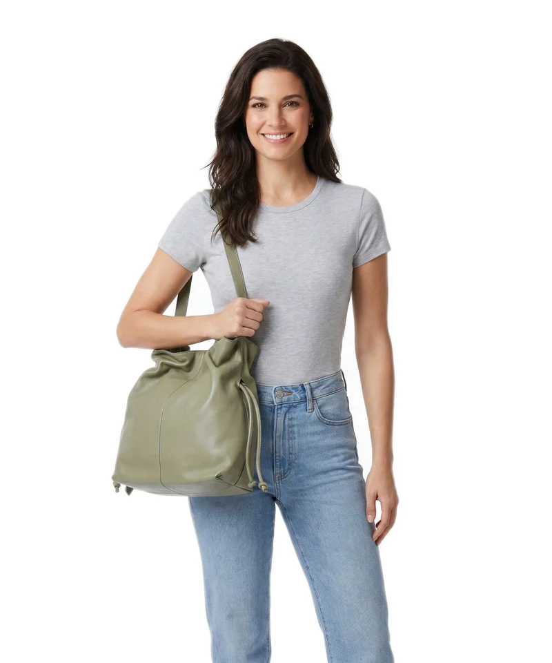 Marc O'Polo Sienna Bucket Handtasche pure sage