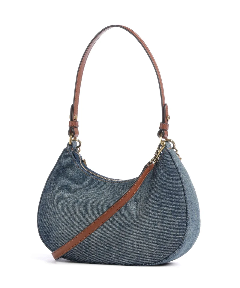 Lauren Ralph Lauren Marcy Medium Schultertasche oxford blue/lauren tan