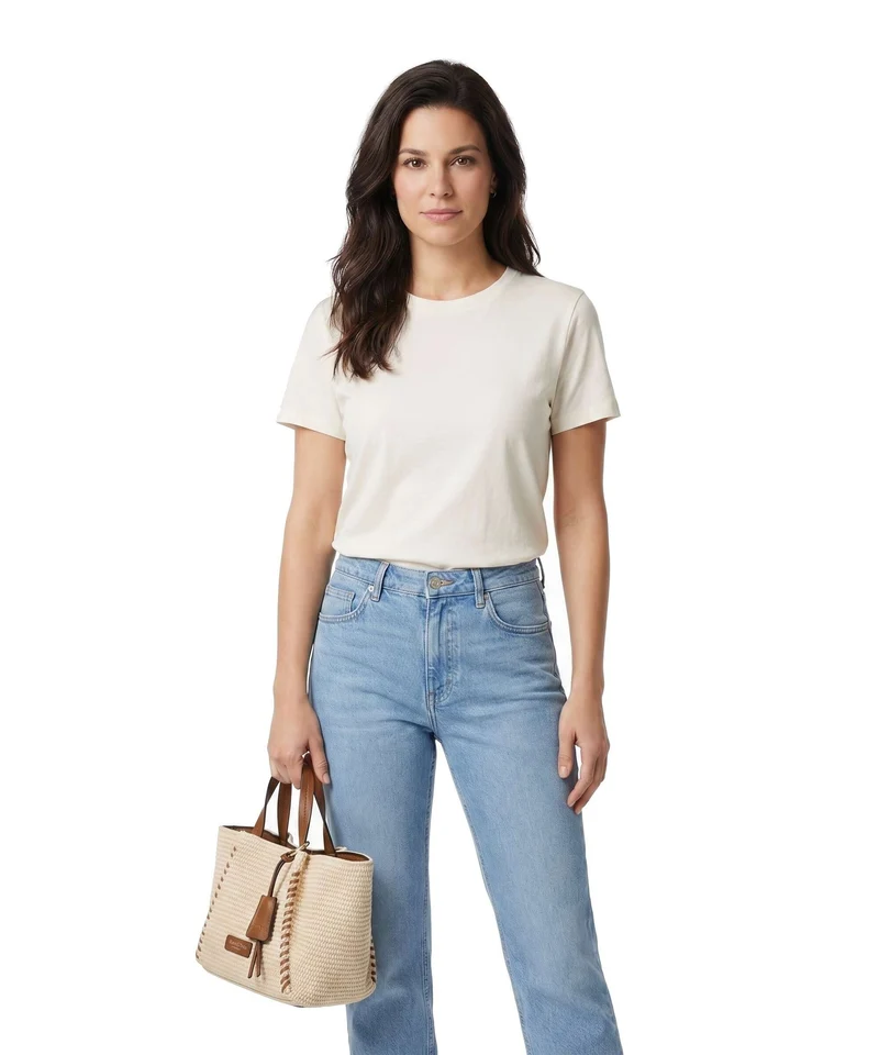 Marc O'Polo Elsa Handtasche light raffia