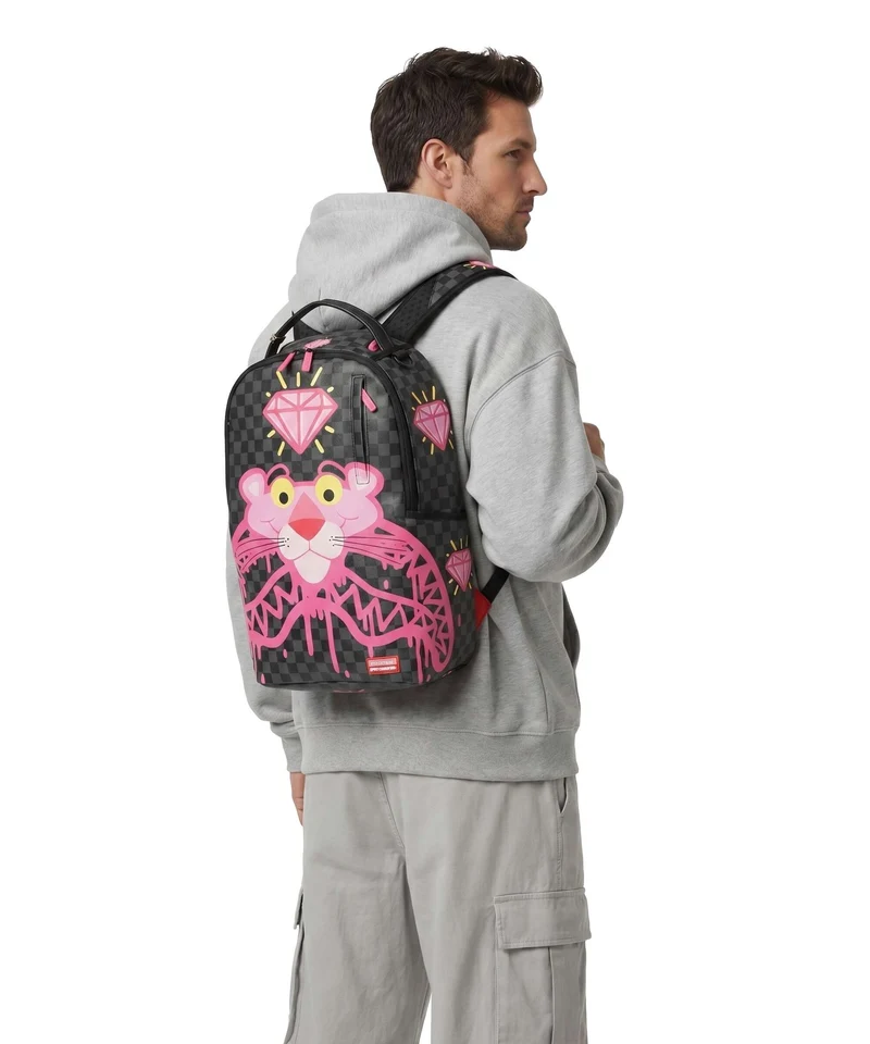 Sprayground Pink Panther Drippy Diamonds Rucksack multicolour