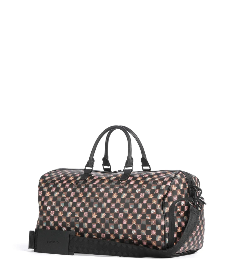 Sprayground Peeking Characters Remix Weekender brown