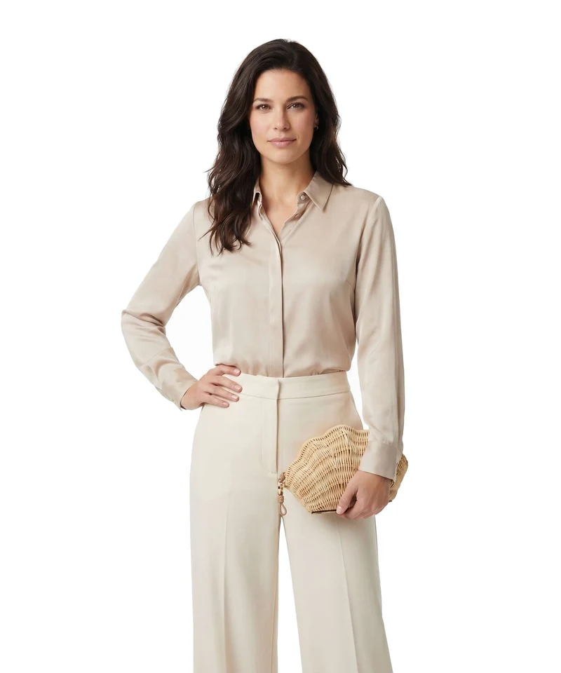 Michael Kors Shelly Clutch natural
