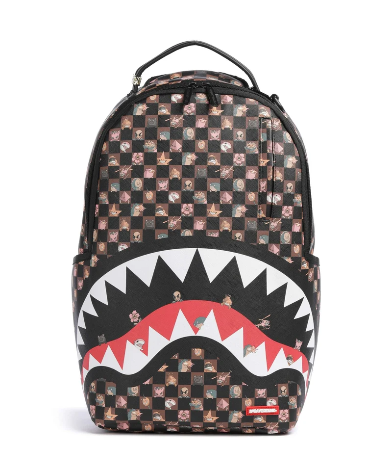 Sprayground Peeking Characters Remix Rucksack brown