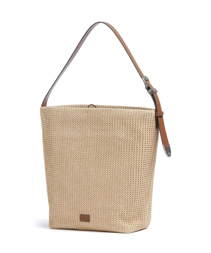 Pinko Big Beuteltasche paglia/cuoio/mix gal