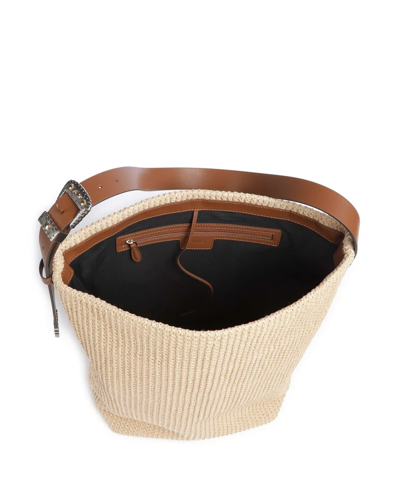 Pinko Big Beuteltasche paglia/cuoio/mix gal