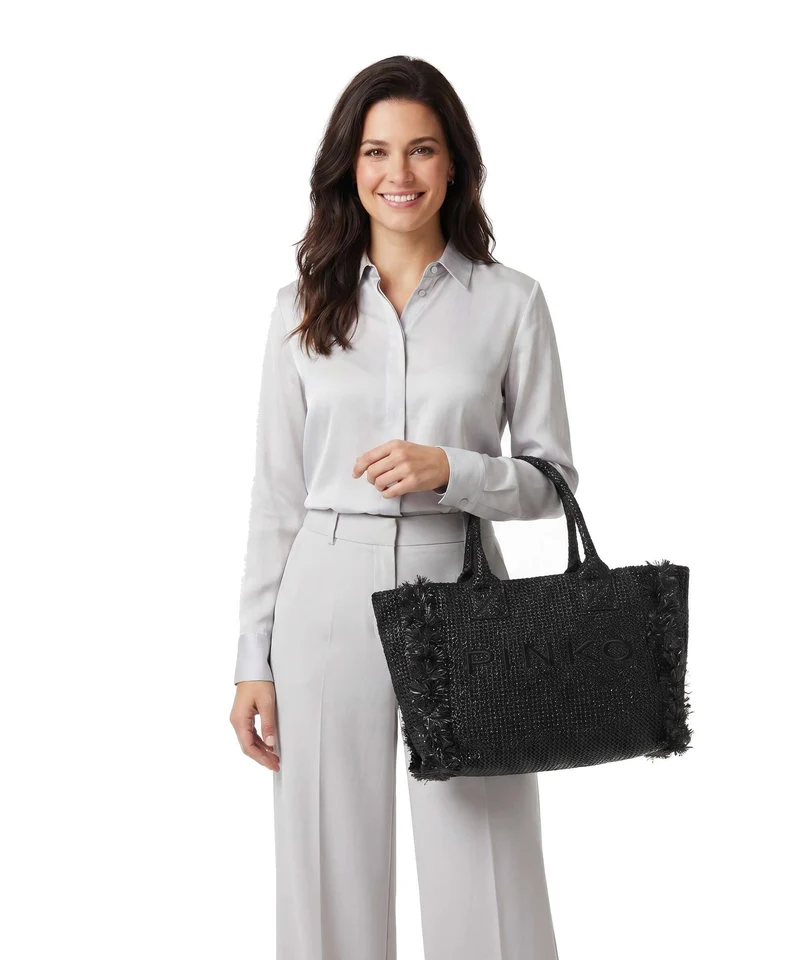 Pinko Beach Handtasche nero/antique gold