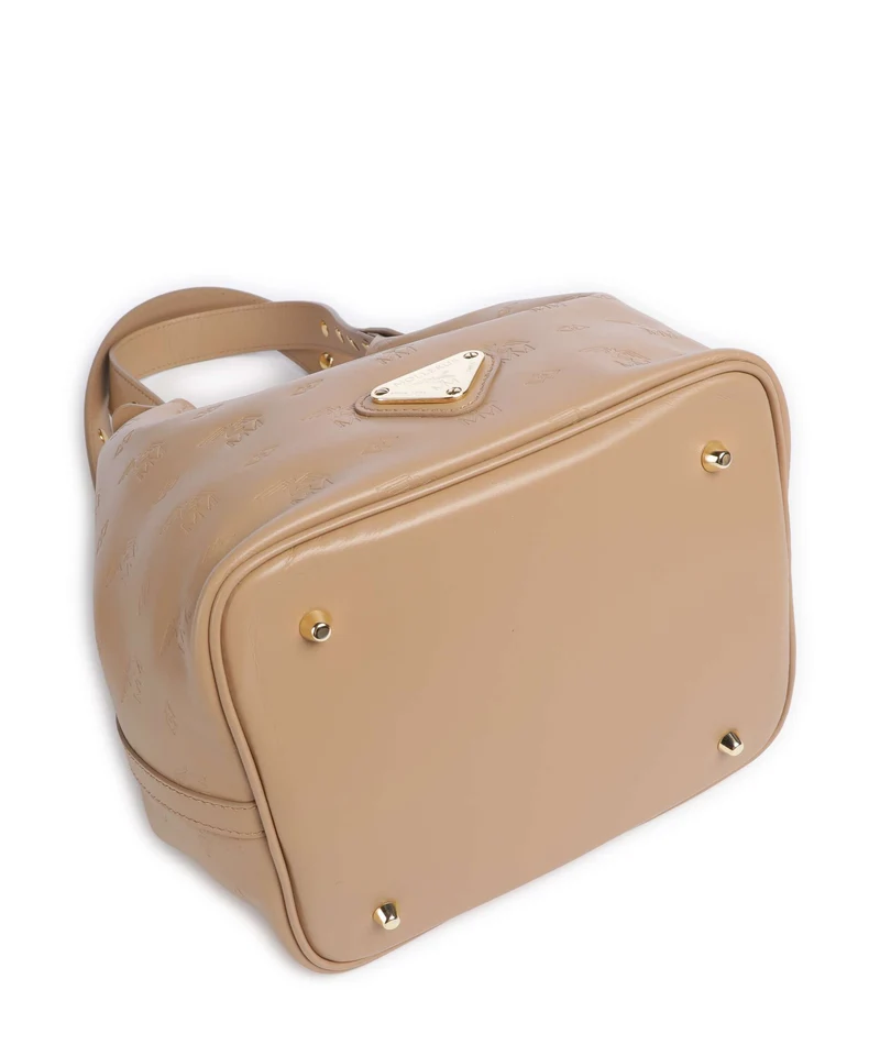 Maison Mollerus Stampato Liddes Beuteltasche cappuccino