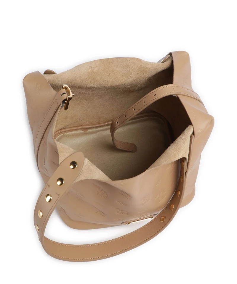 Maison Mollerus Stampato Liddes Beuteltasche cappuccino