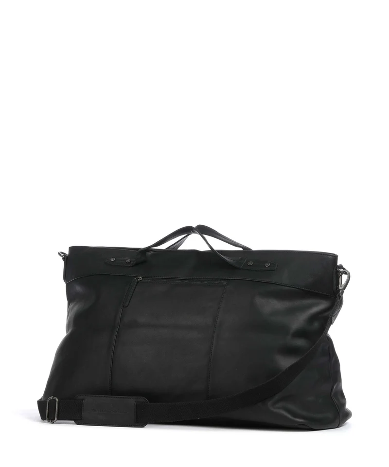 The Chesterfield Brand Wax Pull Up Cow Mark Weekender black