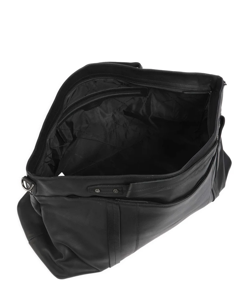 The Chesterfield Brand Wax Pull Up Cow Mark Weekender black