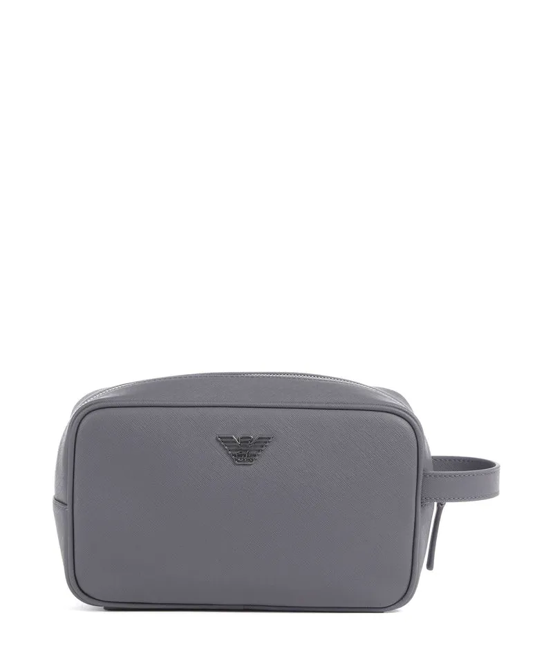 Emporio Armani Business Regenerated Kulturbeutel grey