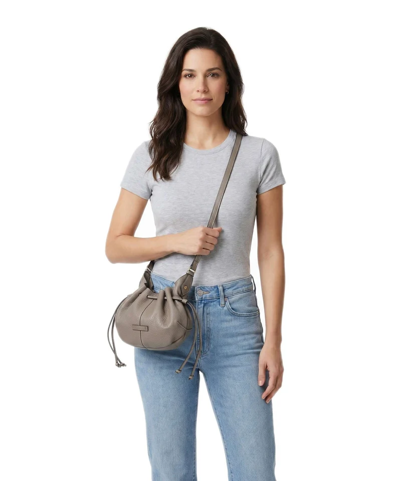 The Bridge Martina Bucket Handtasche greige