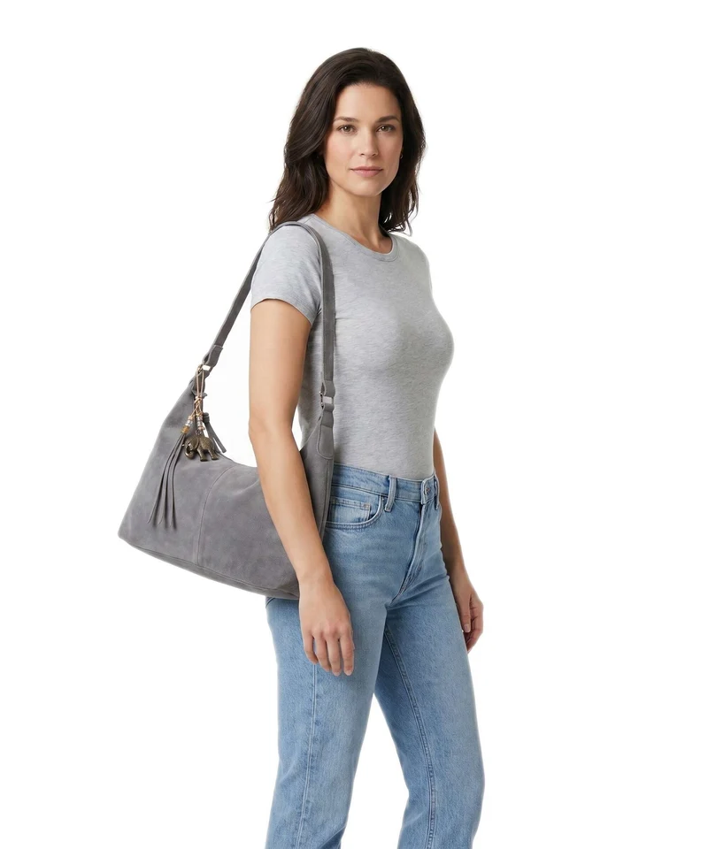 Anokhi Beuteltasche grey