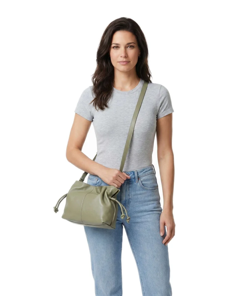 Marc O'Polo Simona Bucket Handtasche pure sage