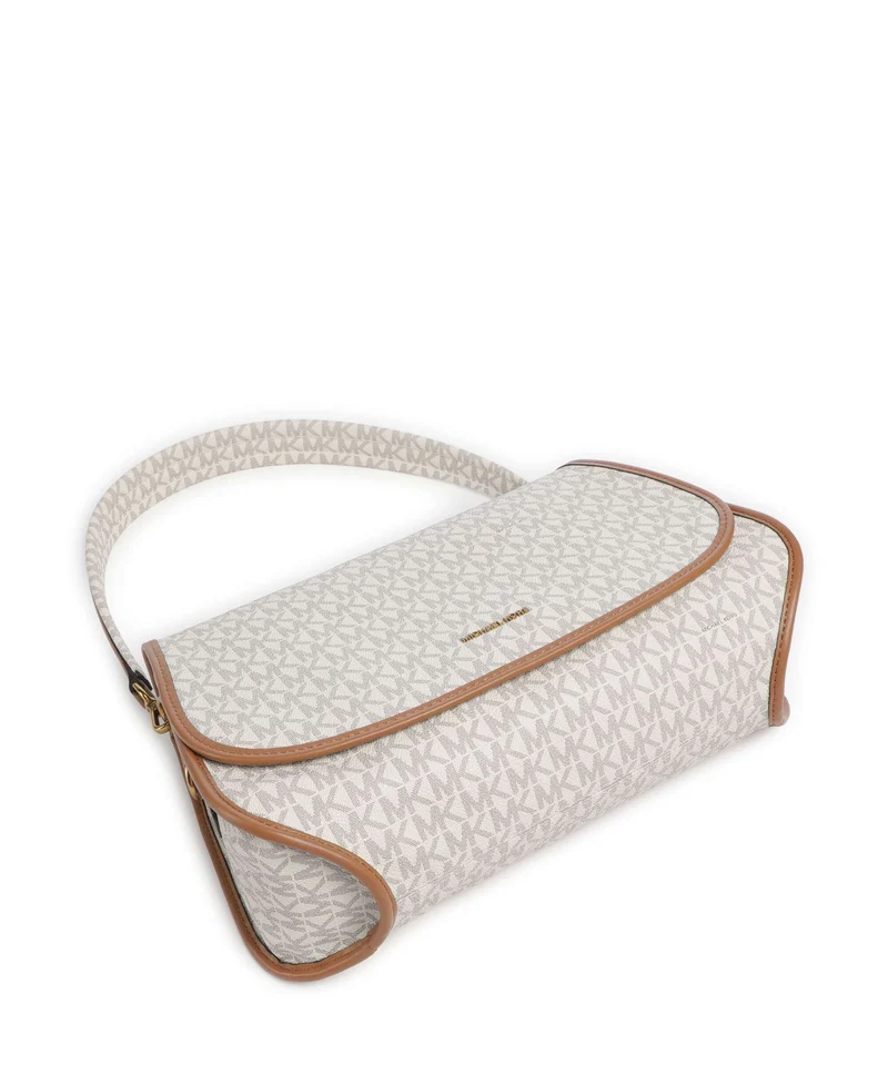 Michael Kors Holmes Medium Schultertasche vanilla/acorn